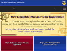 Tablet Screenshot of fairfieldelections.com